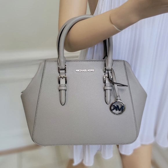 Michael Kors Handbags - ⚠️LAST 1⚠️Michael Kors Charlotte LG Satchel Grey